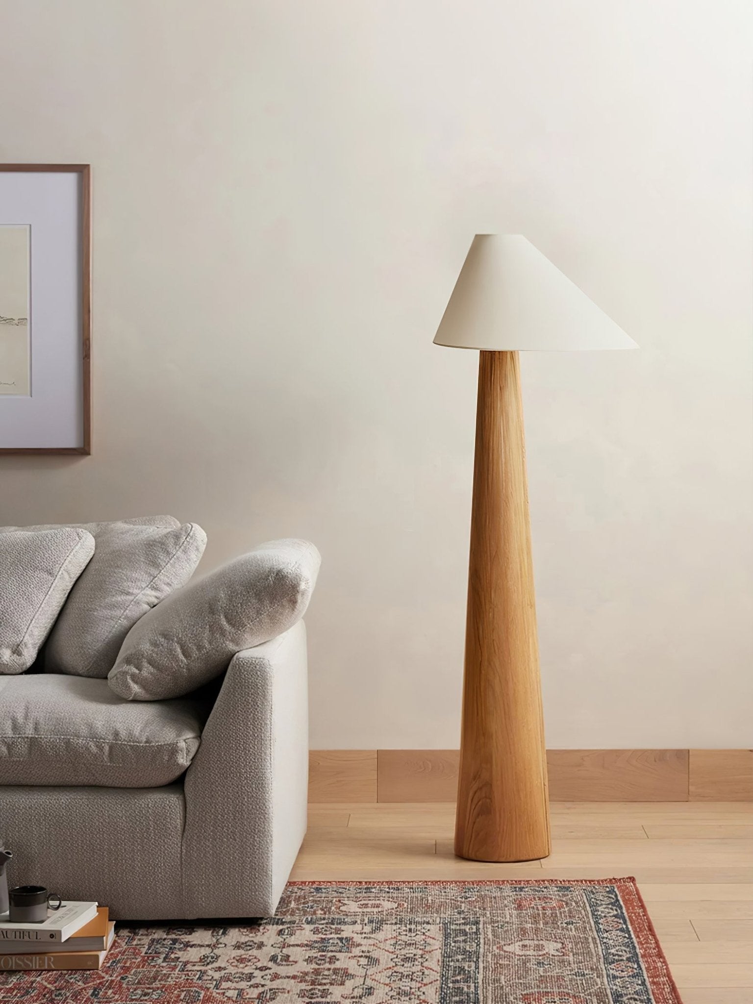 Pinnacle Minimalist Wood Floor Lamp