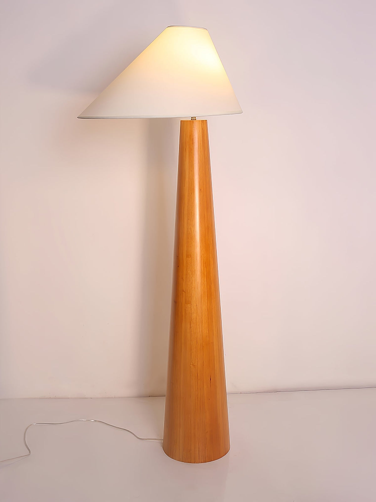 Pinnacle Minimalist Wood Floor Lamp