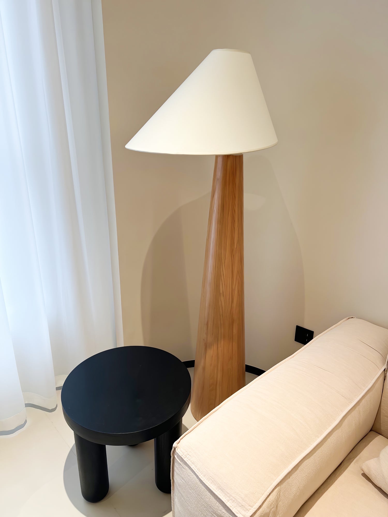 Pinnacle Minimalist Wood Floor Lamp