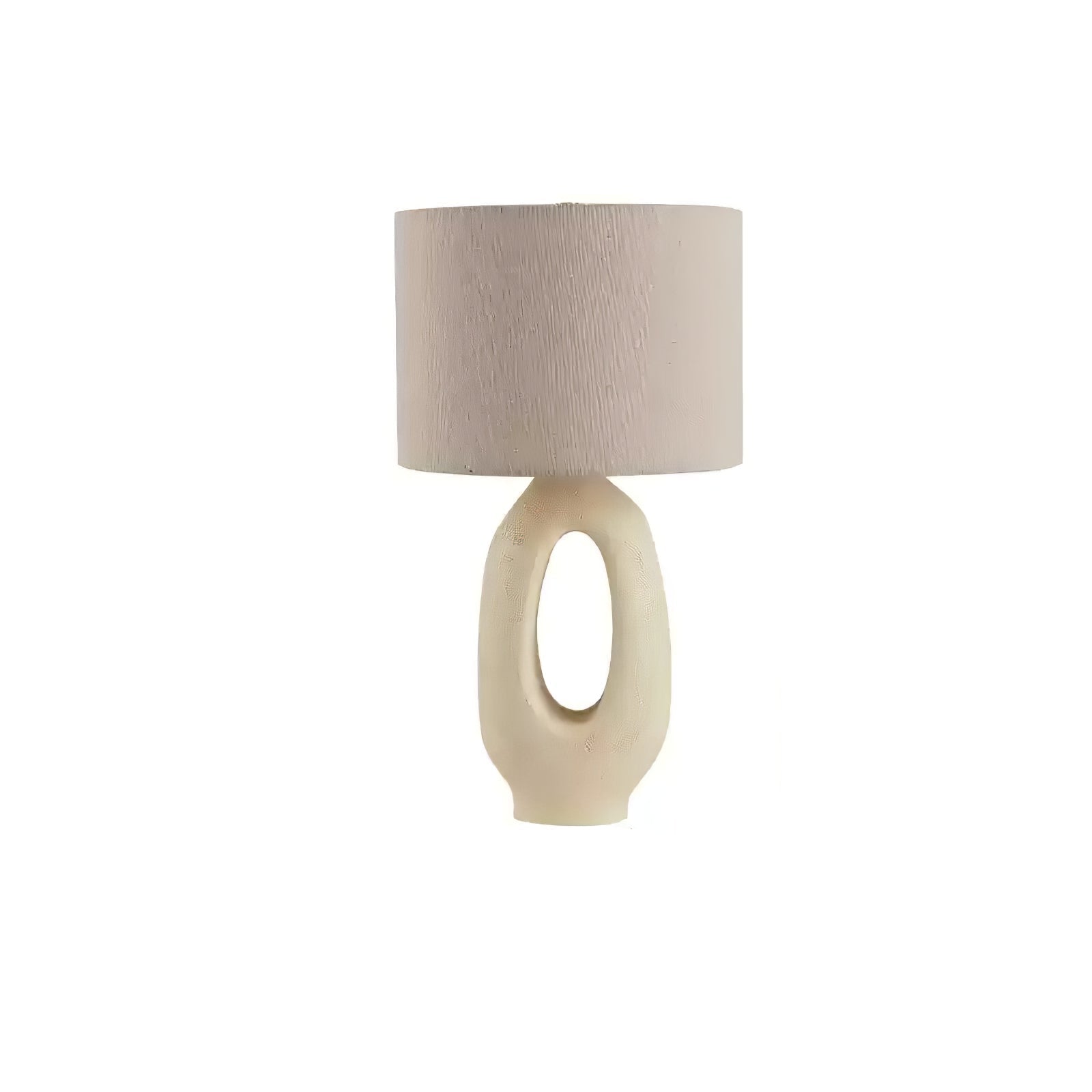 Lumestic Sculptural Resin Fabric Table Lamp