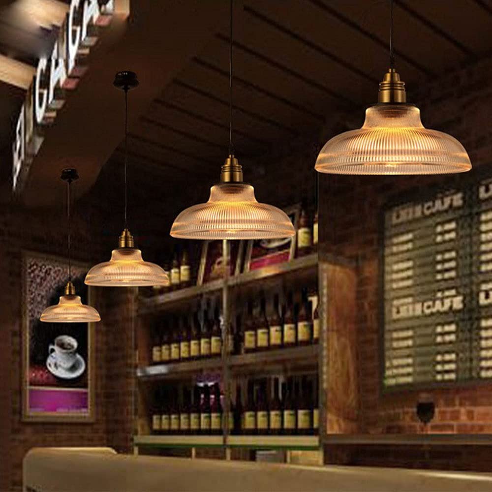 Arisha Industrial LED Pendant Light Clear/Amber Bedroom/Restaurant - Neutral Decor