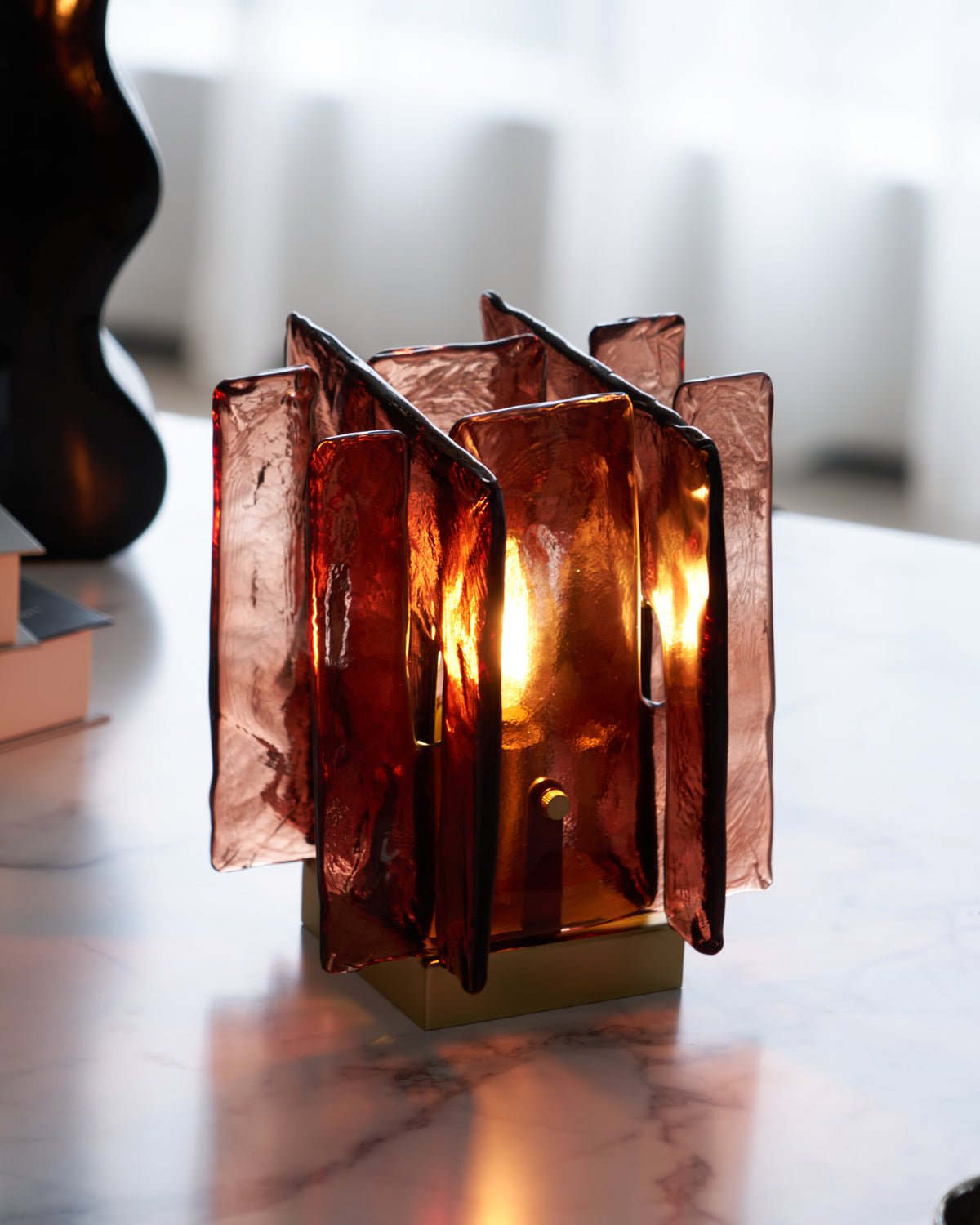 Avlaear Artisan Glass Desk Lamp