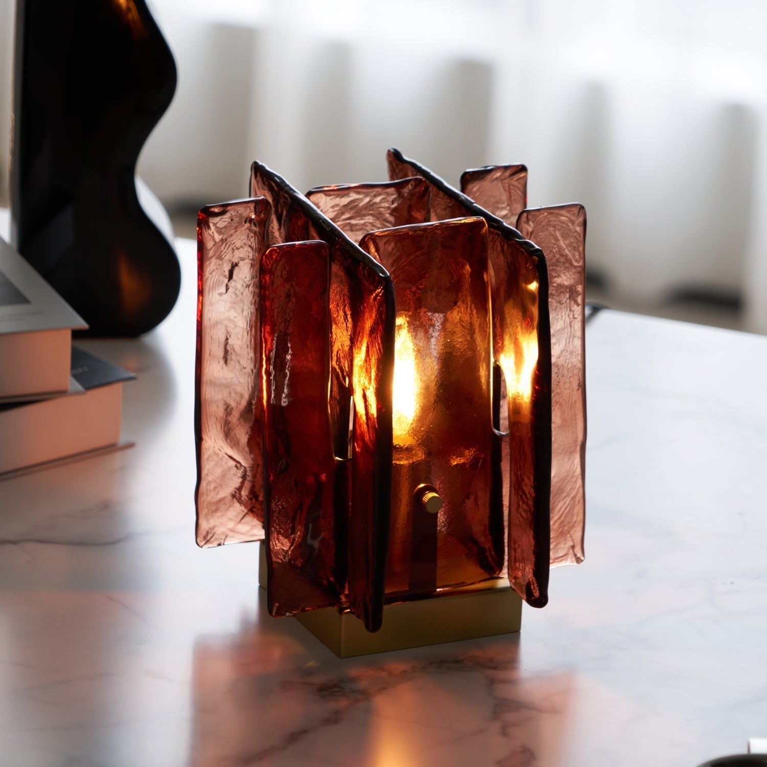 Avlaear Artisan Glass Desk Lamp