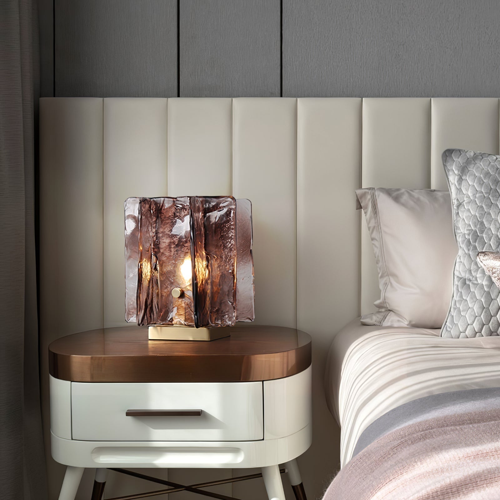Avlaear Artisan Glass Desk Lamp