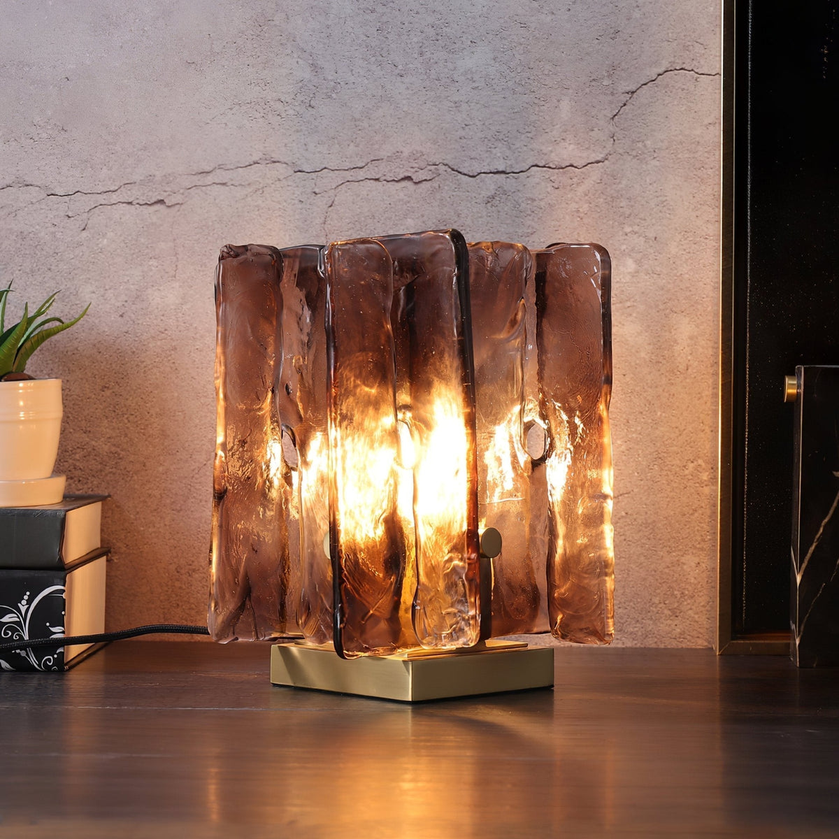 Avlaear Artisan Glass Desk Lamp