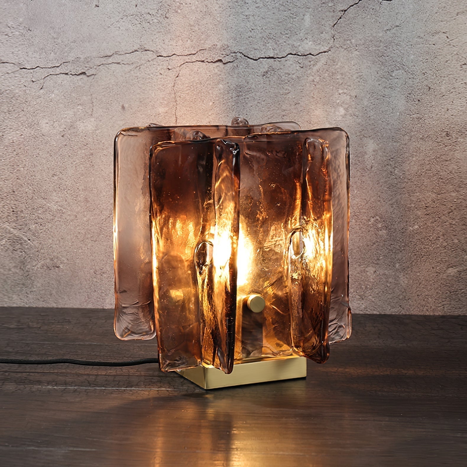 Avlaear Artisan Glass Desk Lamp