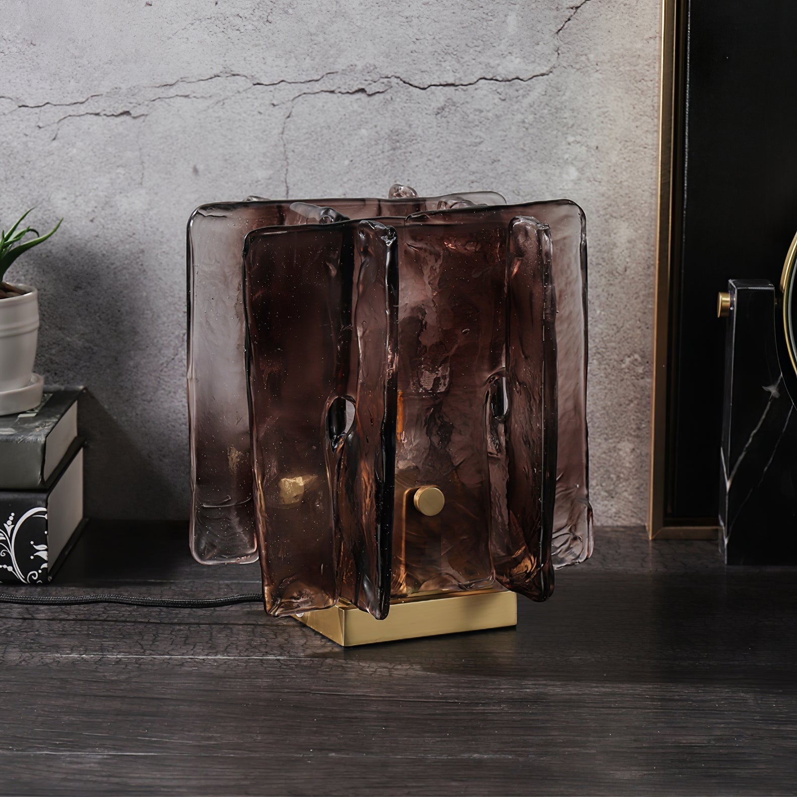 Avlaear Artisan Glass Desk Lamp