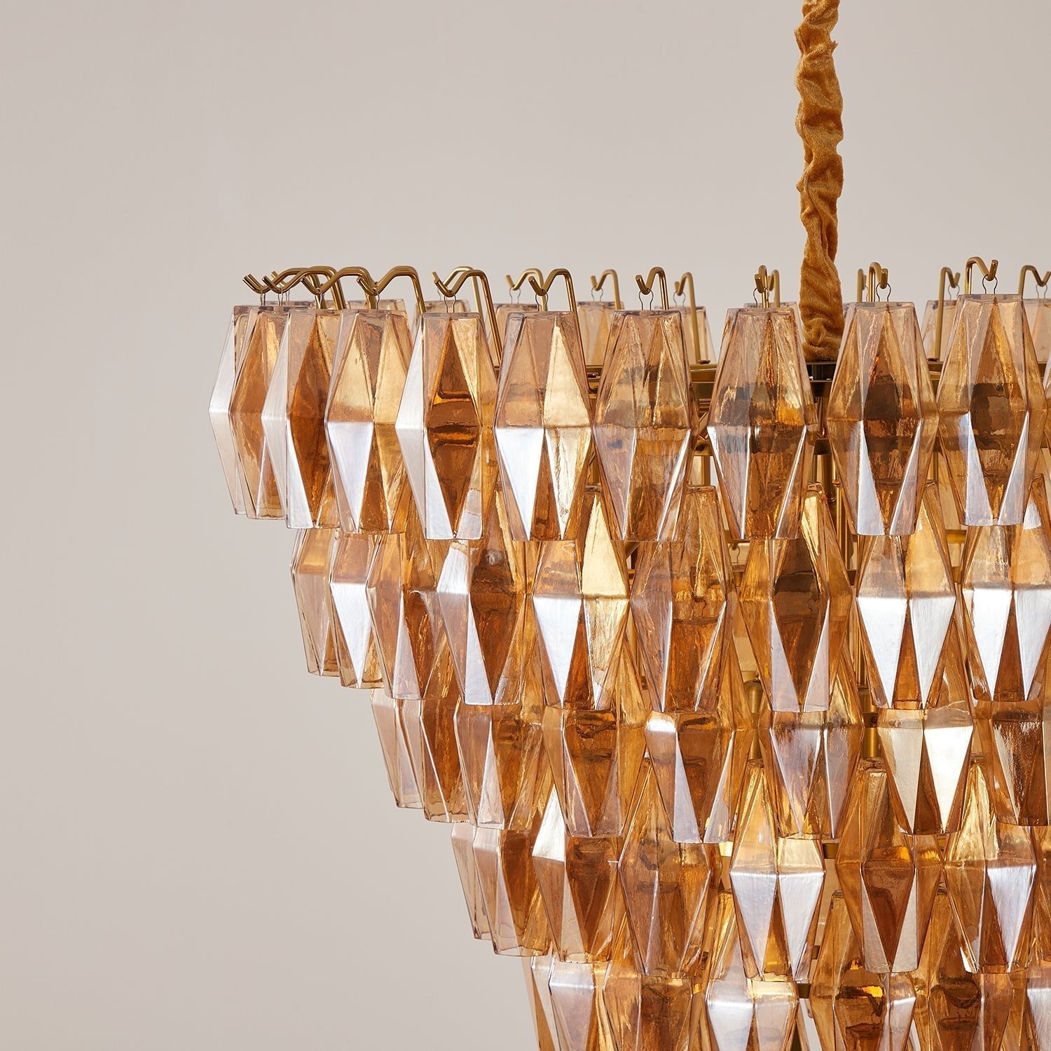 Orelielle Chandelier Amber Empire Prism
