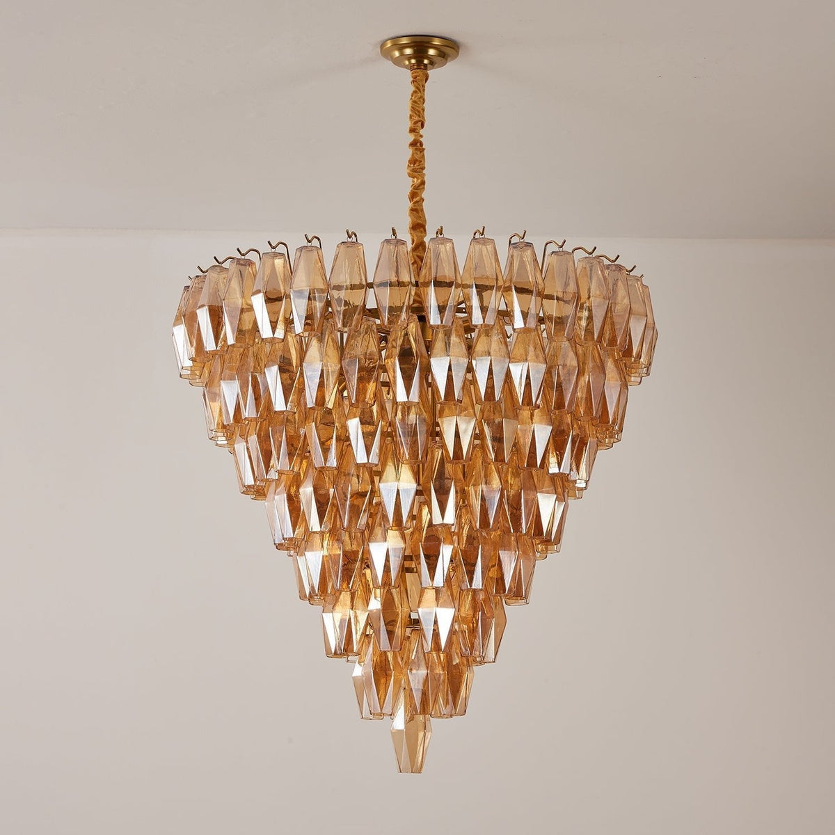 Orelielle Chandelier Amber Empire Prism