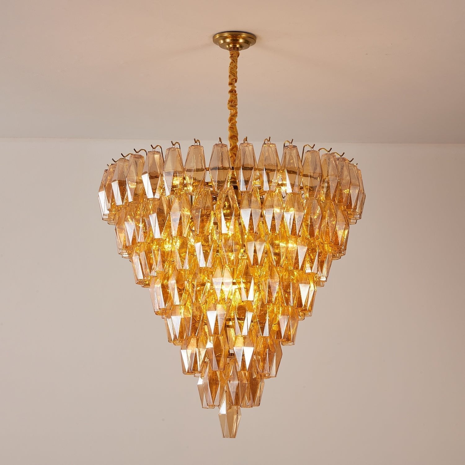 Orelielle Chandelier Amber Empire Prism