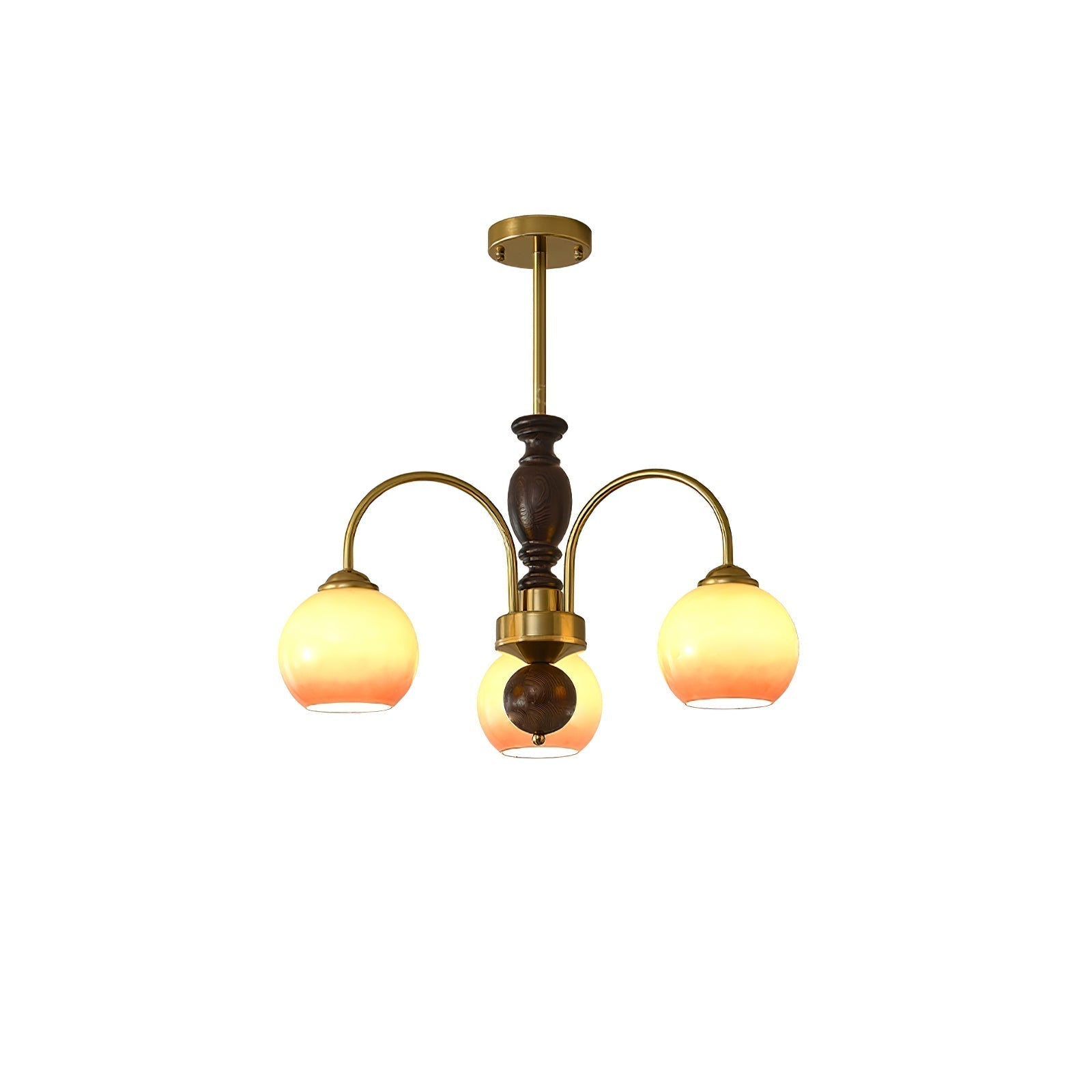 Rivirian Chandelier Amberly Arch Curved Arms