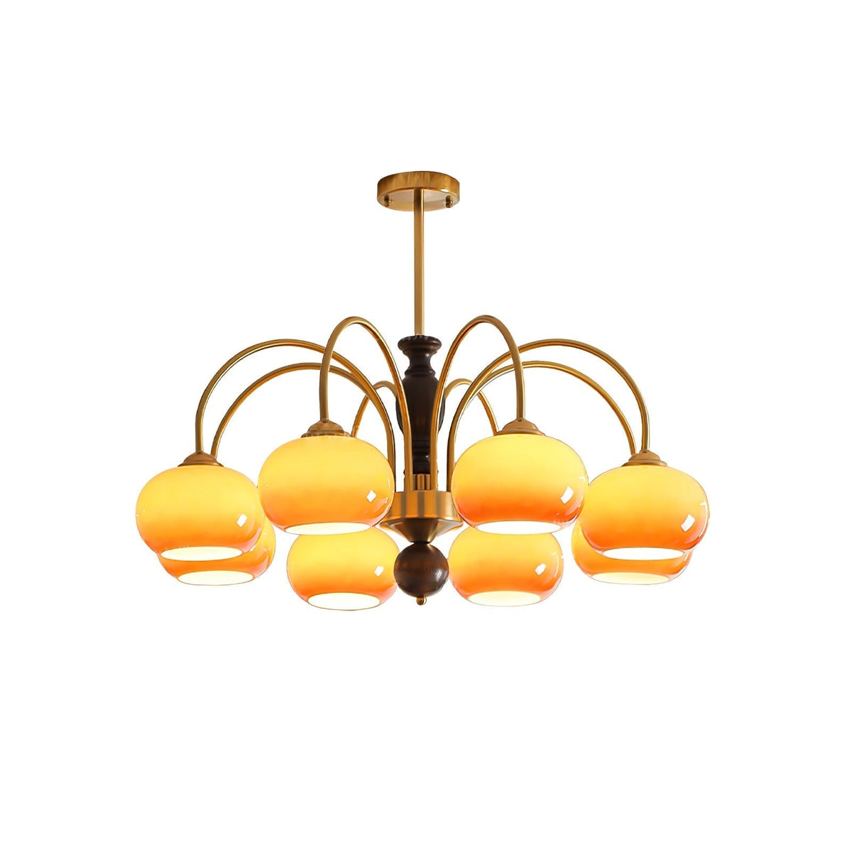 Rivirian Chandelier Amberly Arch Curved Arms