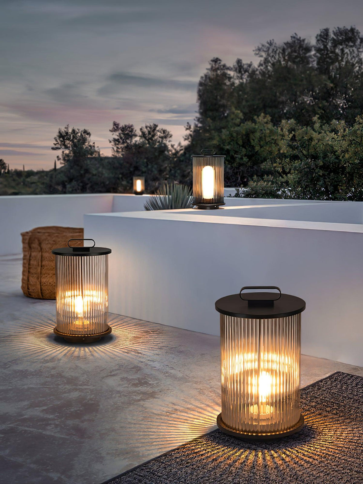 Niri Steel Acrylic Minimalist Floor Lamp