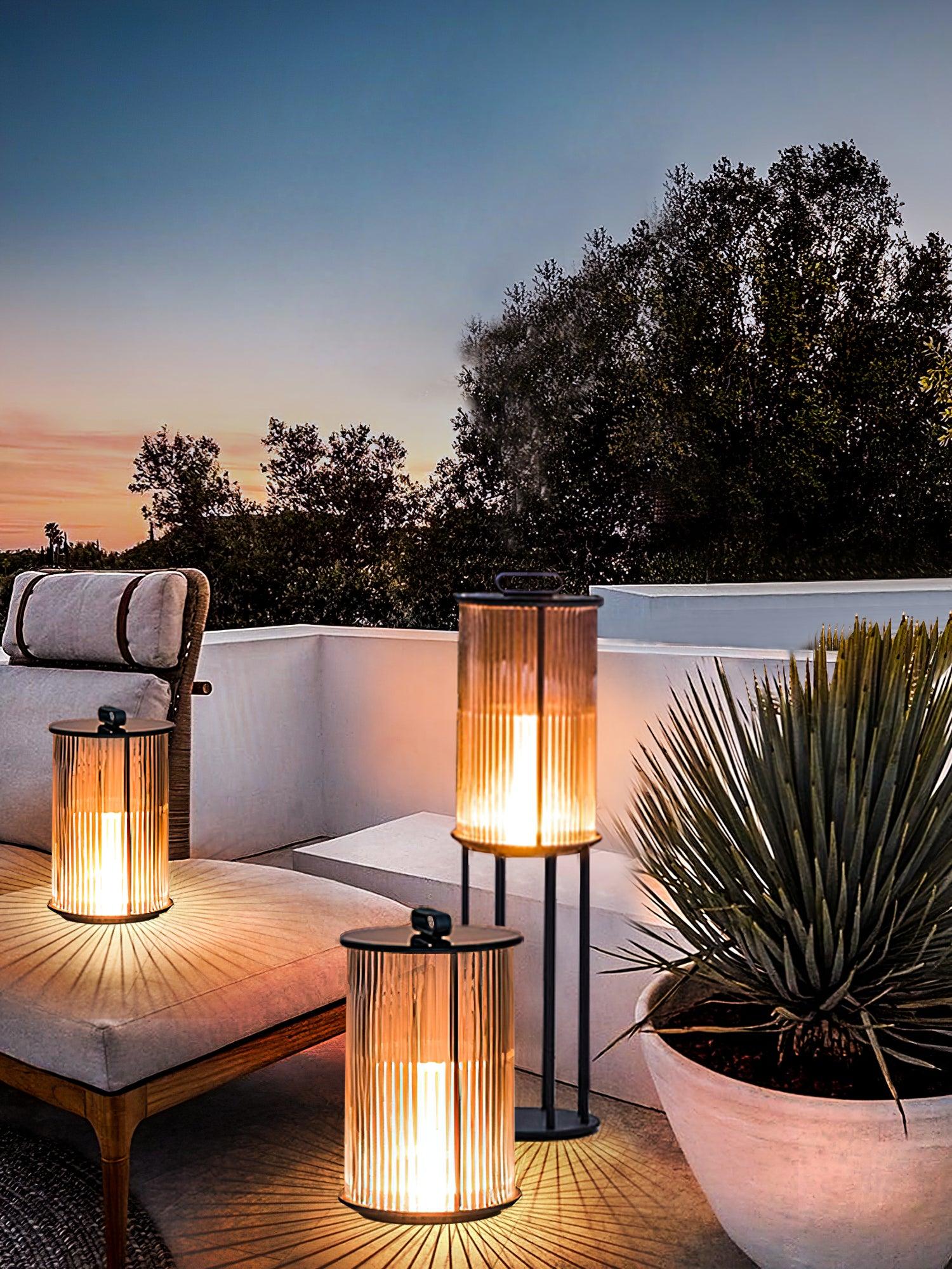 Niri Steel Acrylic Minimalist Floor Lamp