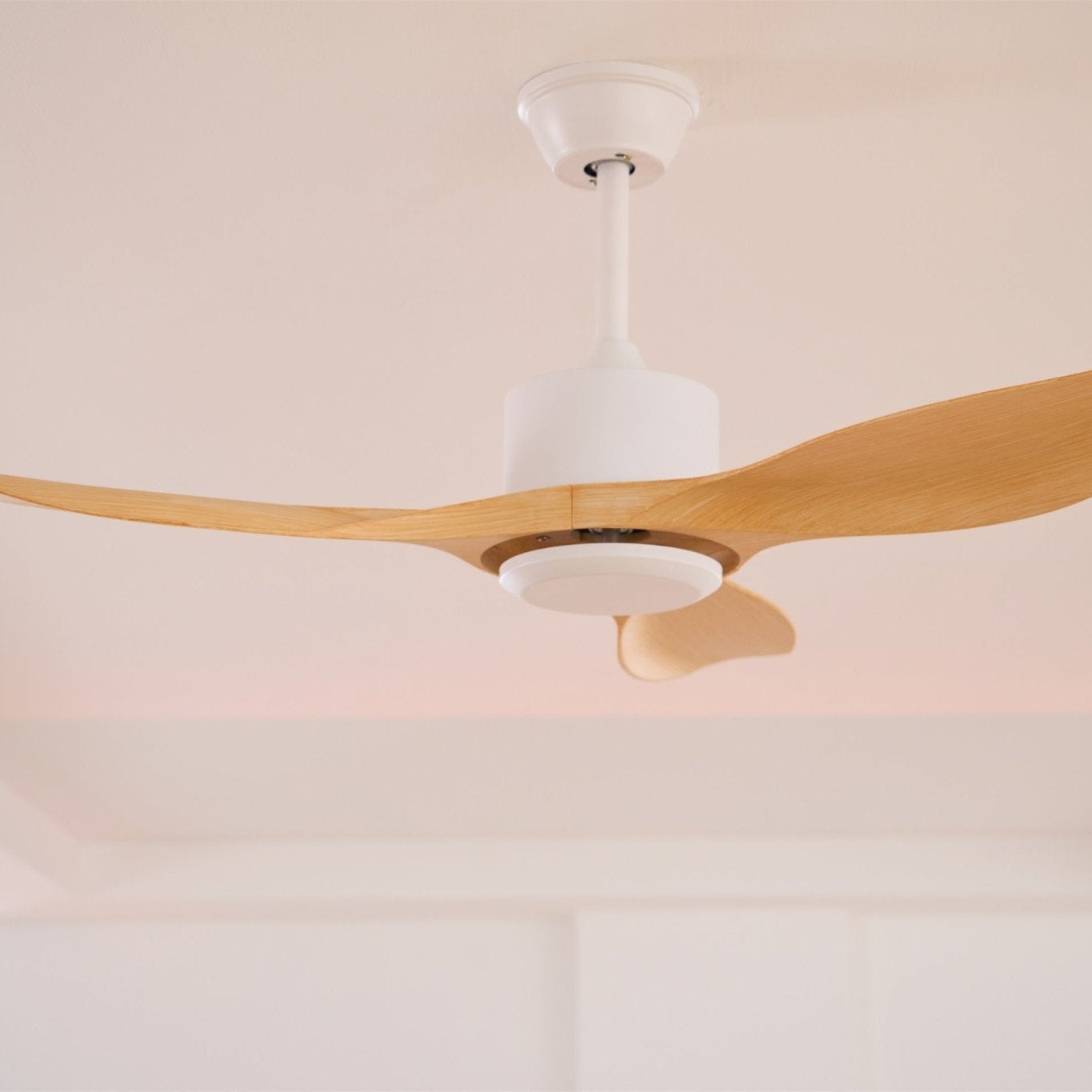 Arlo Minimalist Wood Ceiling Fan Light - Neutral Decor