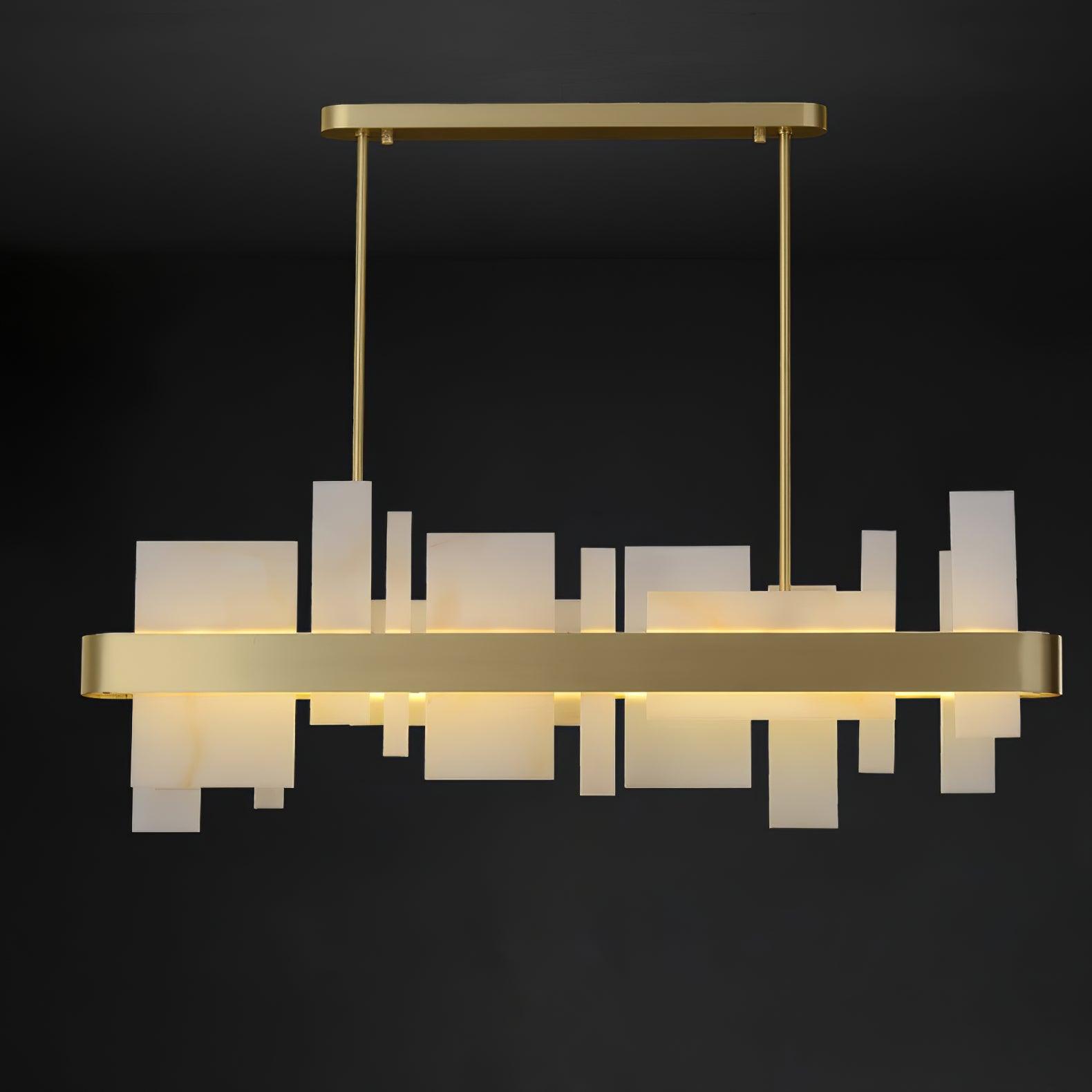 Aurarian Chandelier Copper Acrylic Dining