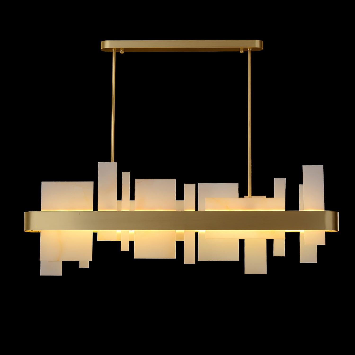 Aurarian Chandelier Copper Acrylic Dining