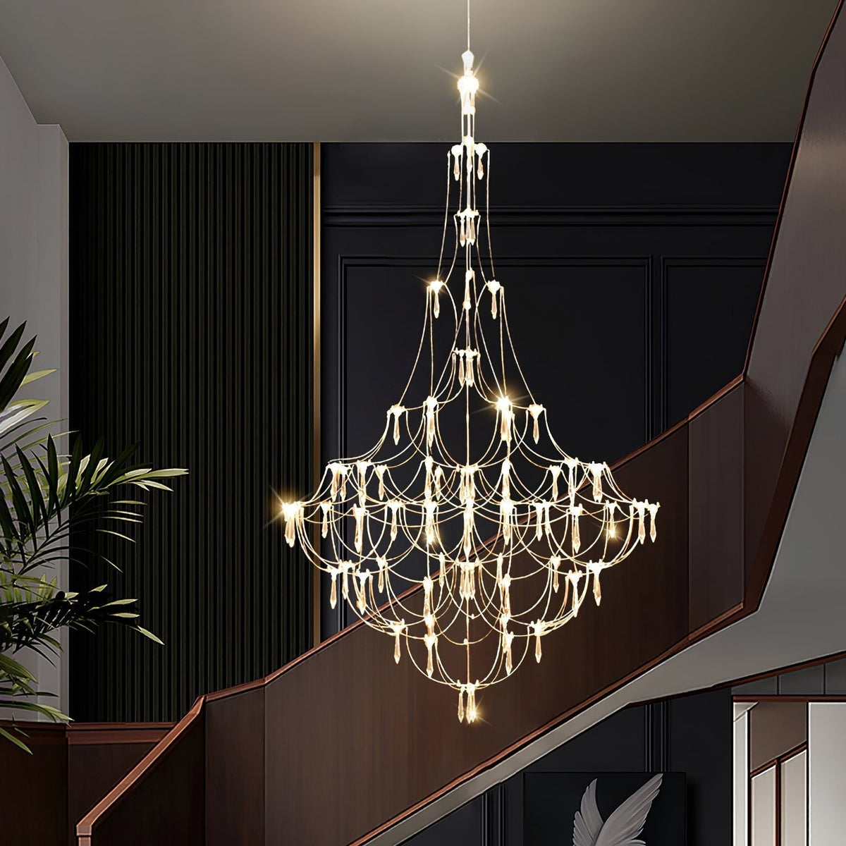 Wesrin Chandelier Stainless Steel Wire Firefly