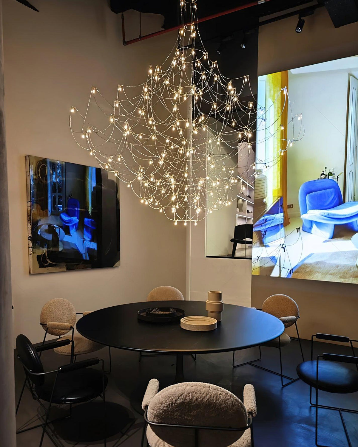 Wesrin Chandelier Stainless Steel Wire Firefly