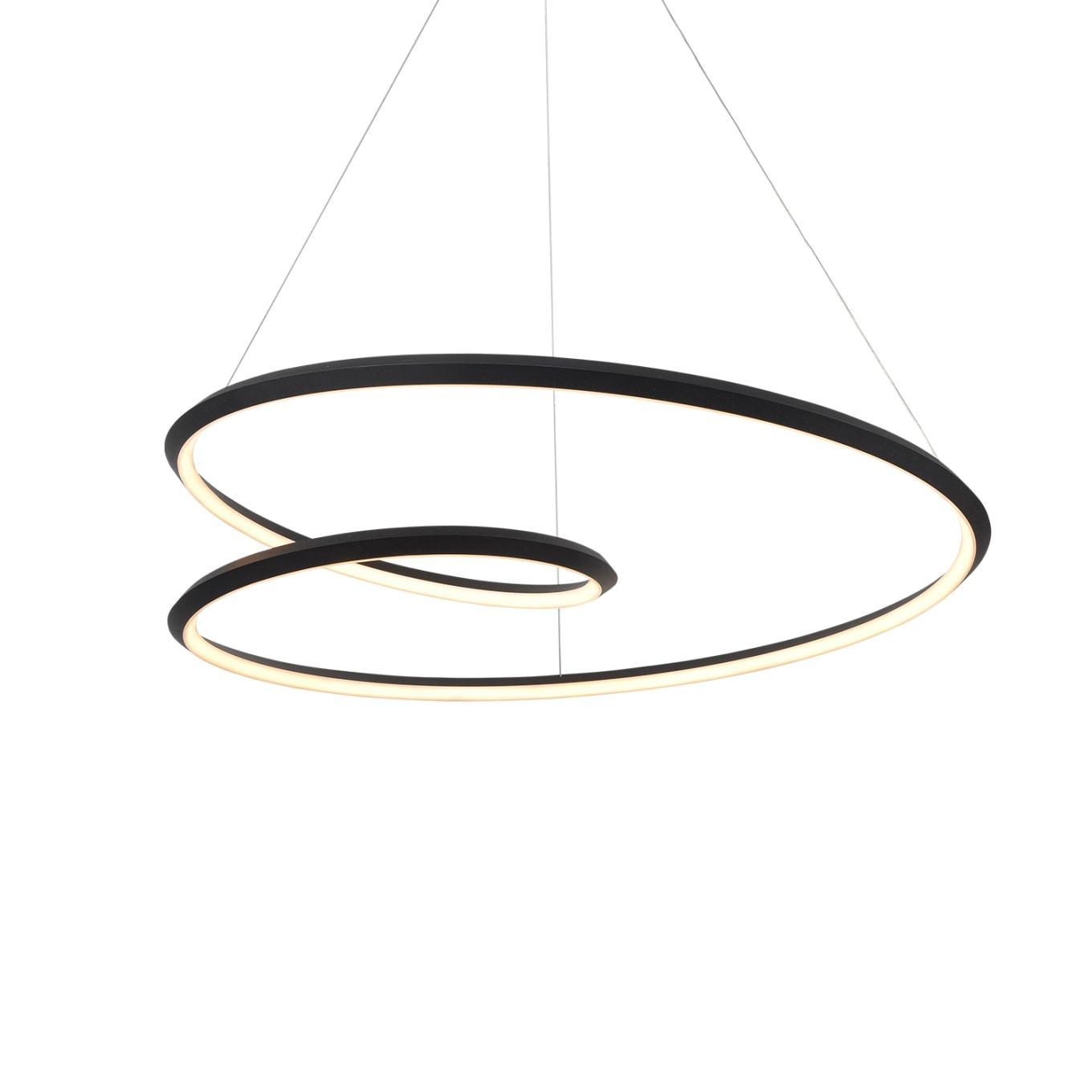 Dilen Chandelier Gold Aluminum Opal Glass