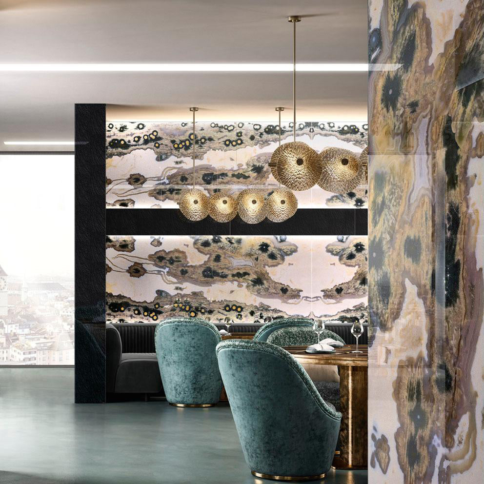 Himinuvyn Nordic Modern Metal Crystal Chandelier