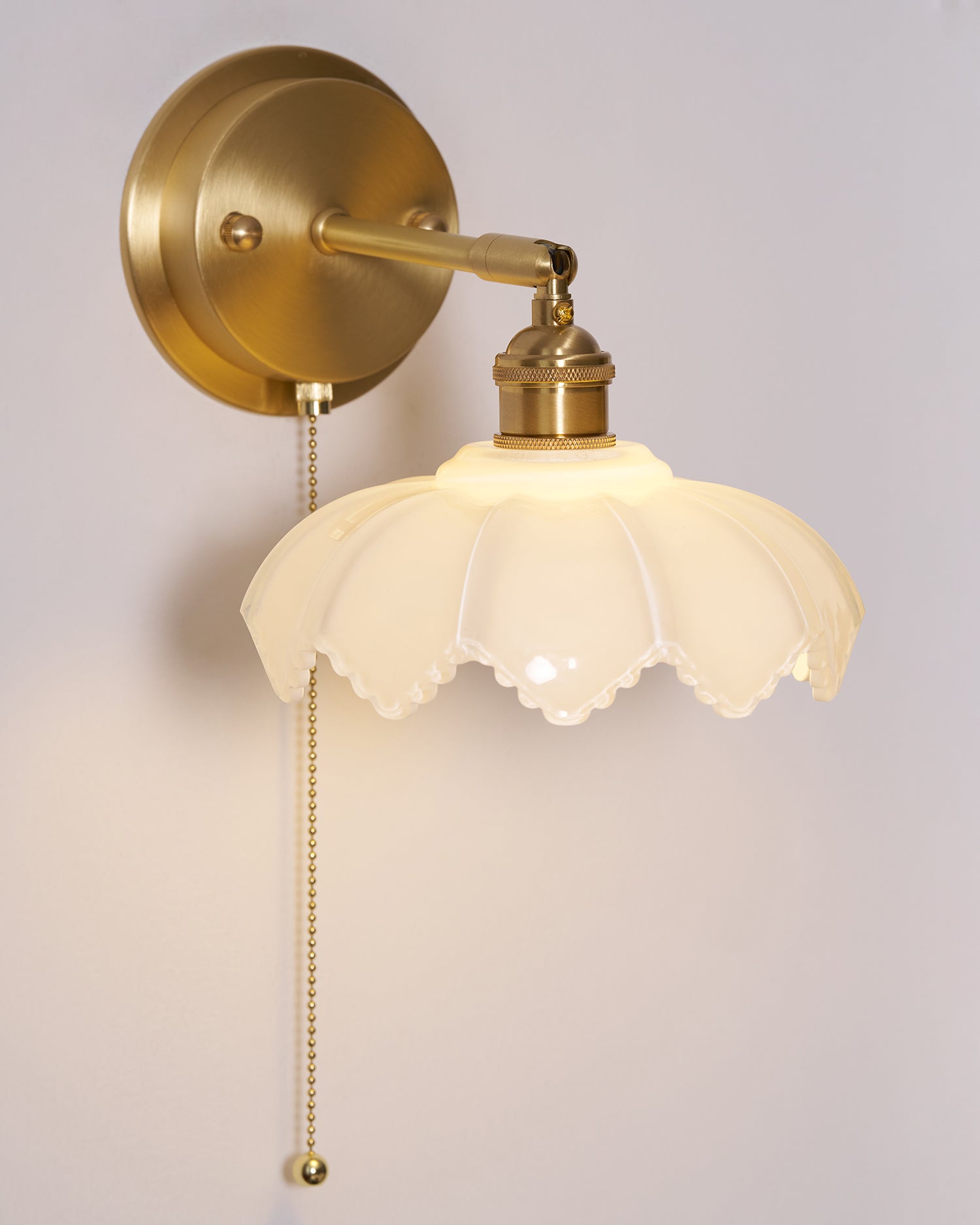 Lotus Nordic Art Rotatable Glass Wall Lamp