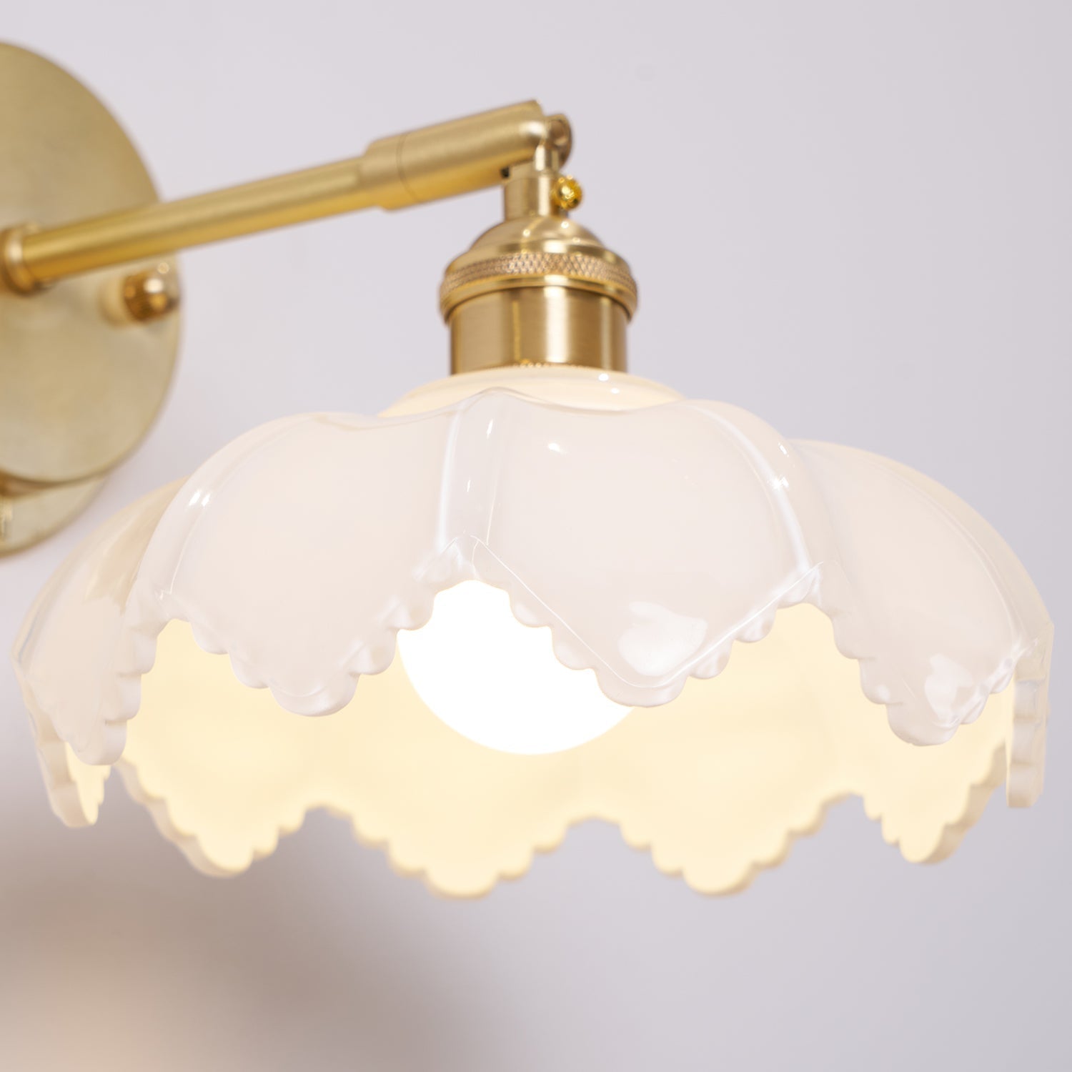Lotus Nordic Art Rotatable Glass Wall Lamp