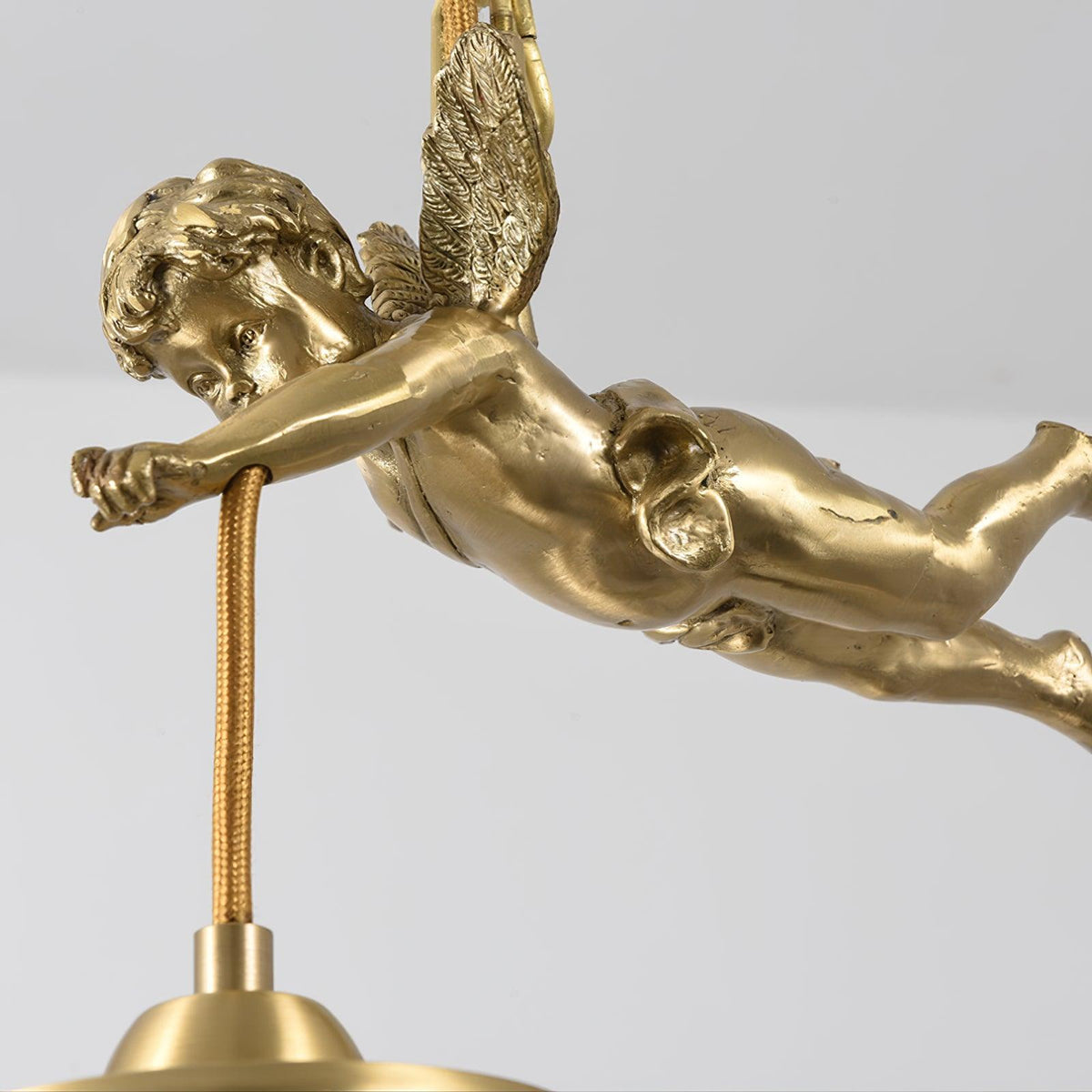 Calytra Brass & Crystal Artistic Pendant Light