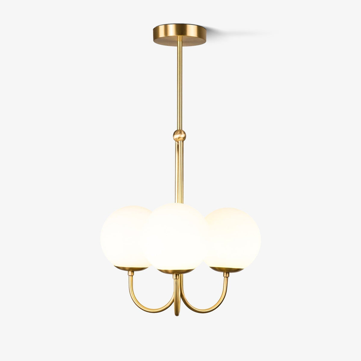 Brin Metal & Glass Elegant Pendant Light