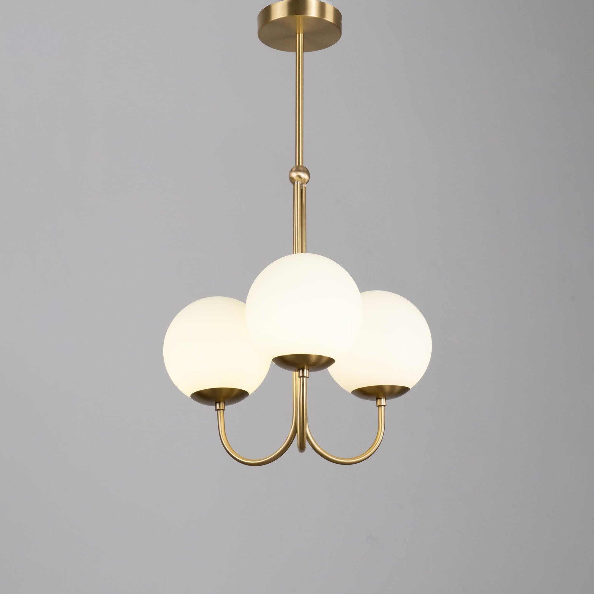Brin Metal & Glass Elegant Pendant Light
