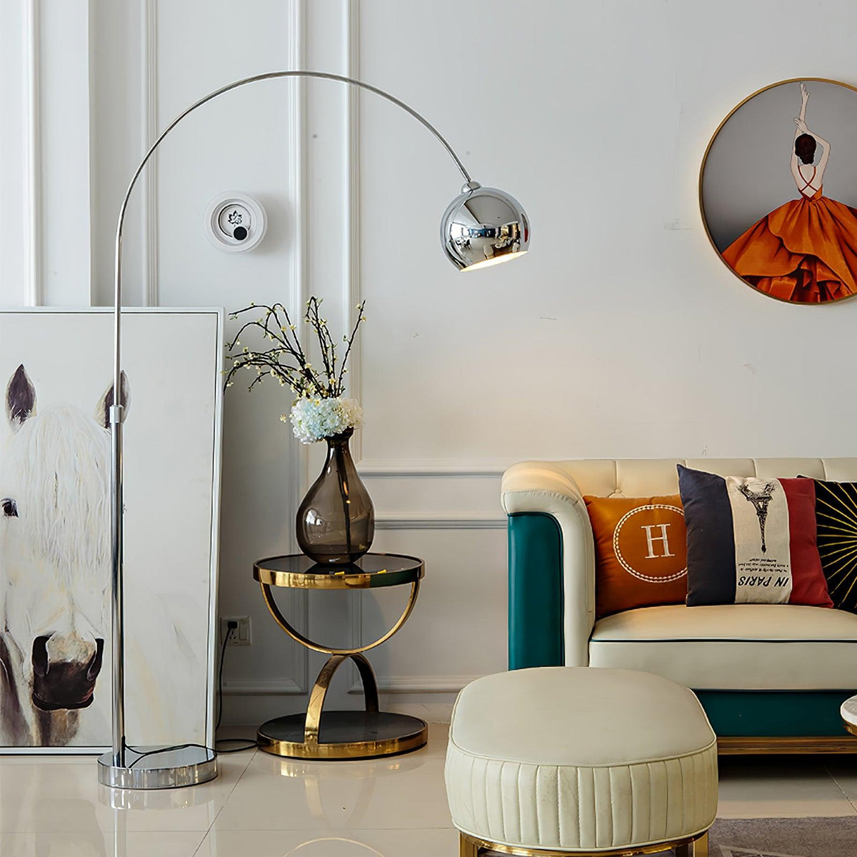 Opal Minimalist Floor Lamp
