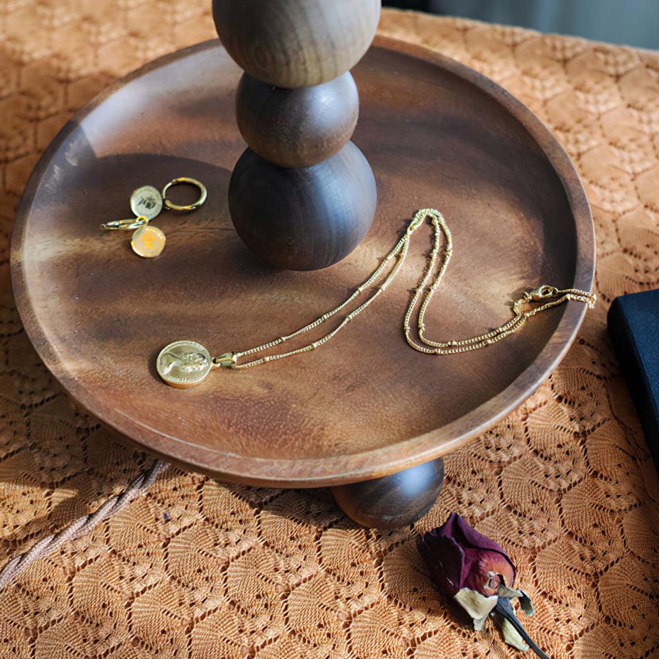 Idoryre Wooden Bead Table Lamp
