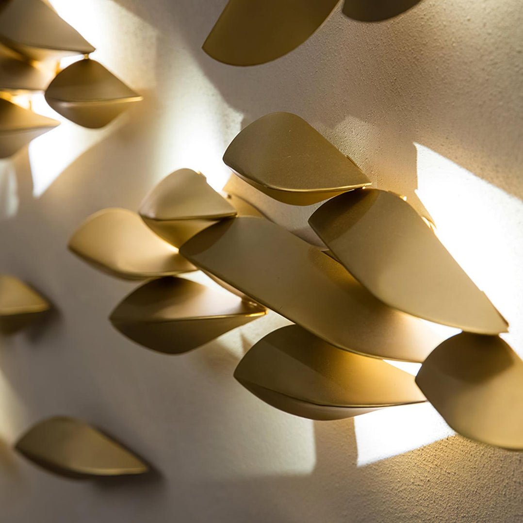 Avynis Abstract Brass Wall Light