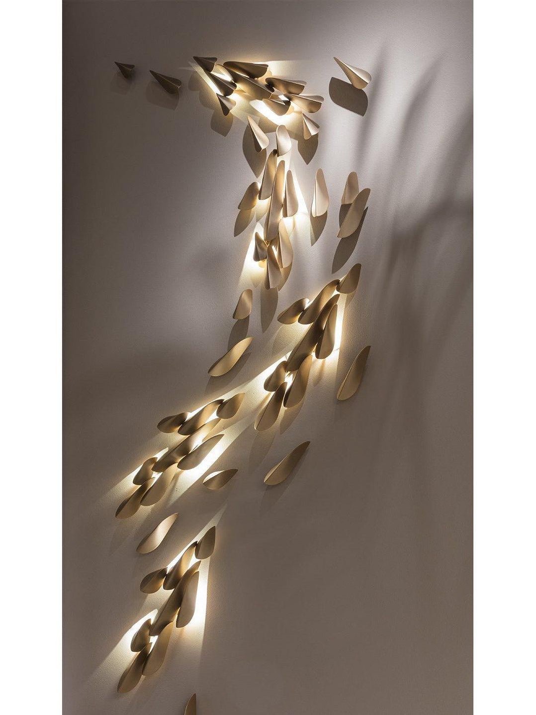 Avynis Abstract Brass Wall Light