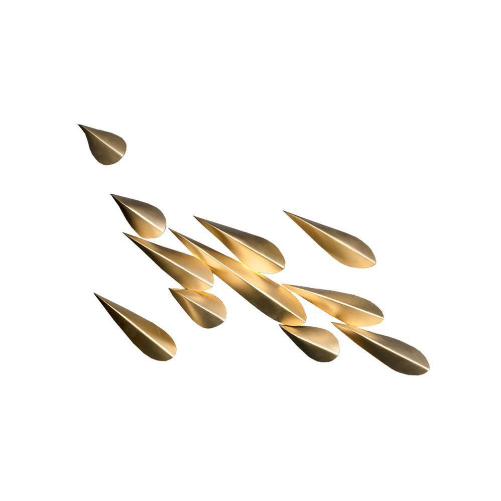 Avynis Abstract Brass Wall Light