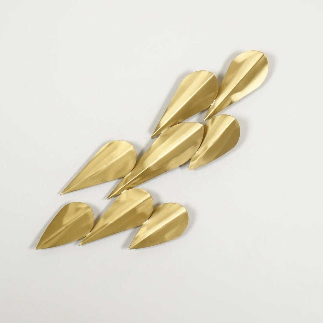 Avynis Abstract Brass Wall Light