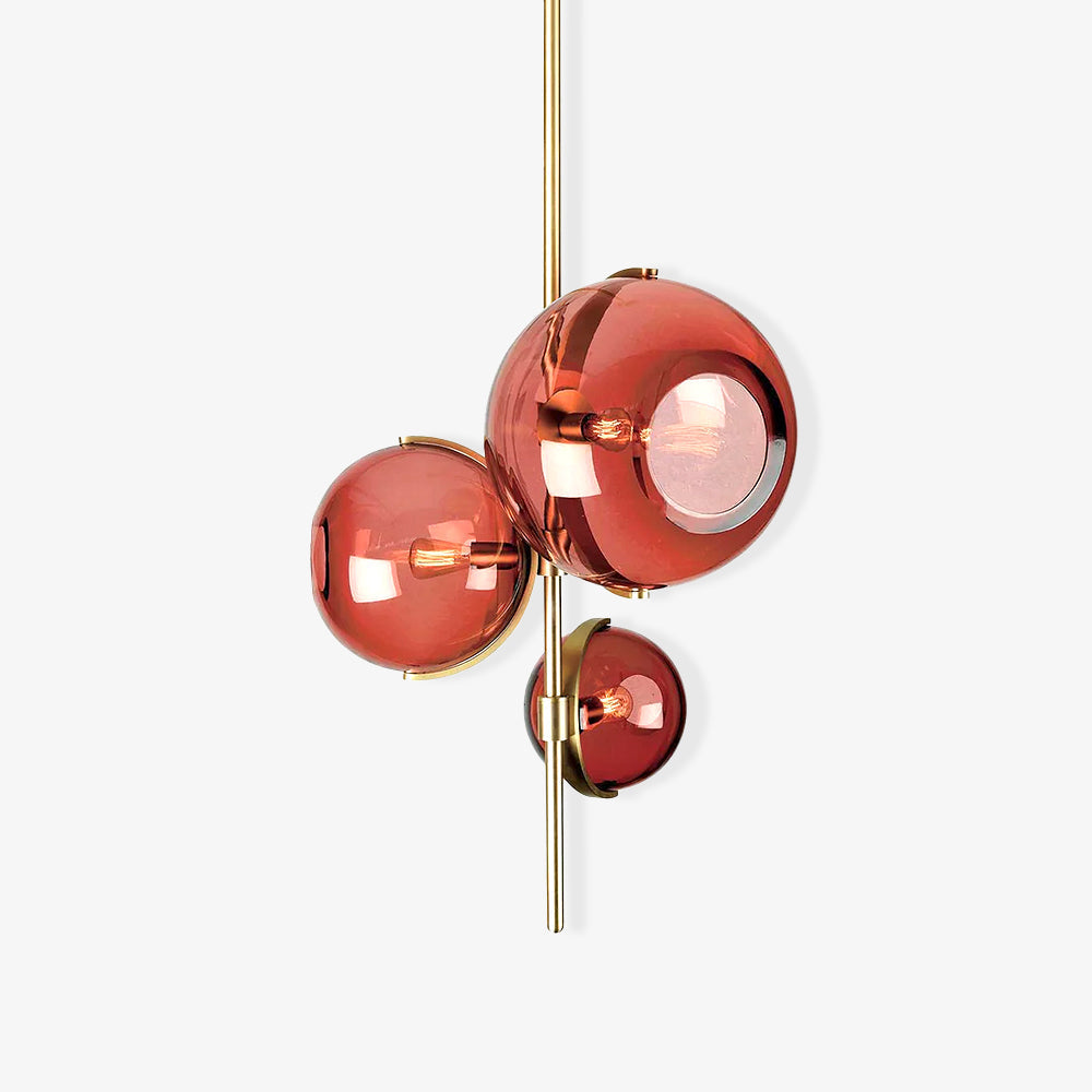 Eiruira Chandelier Amber Glass Ball