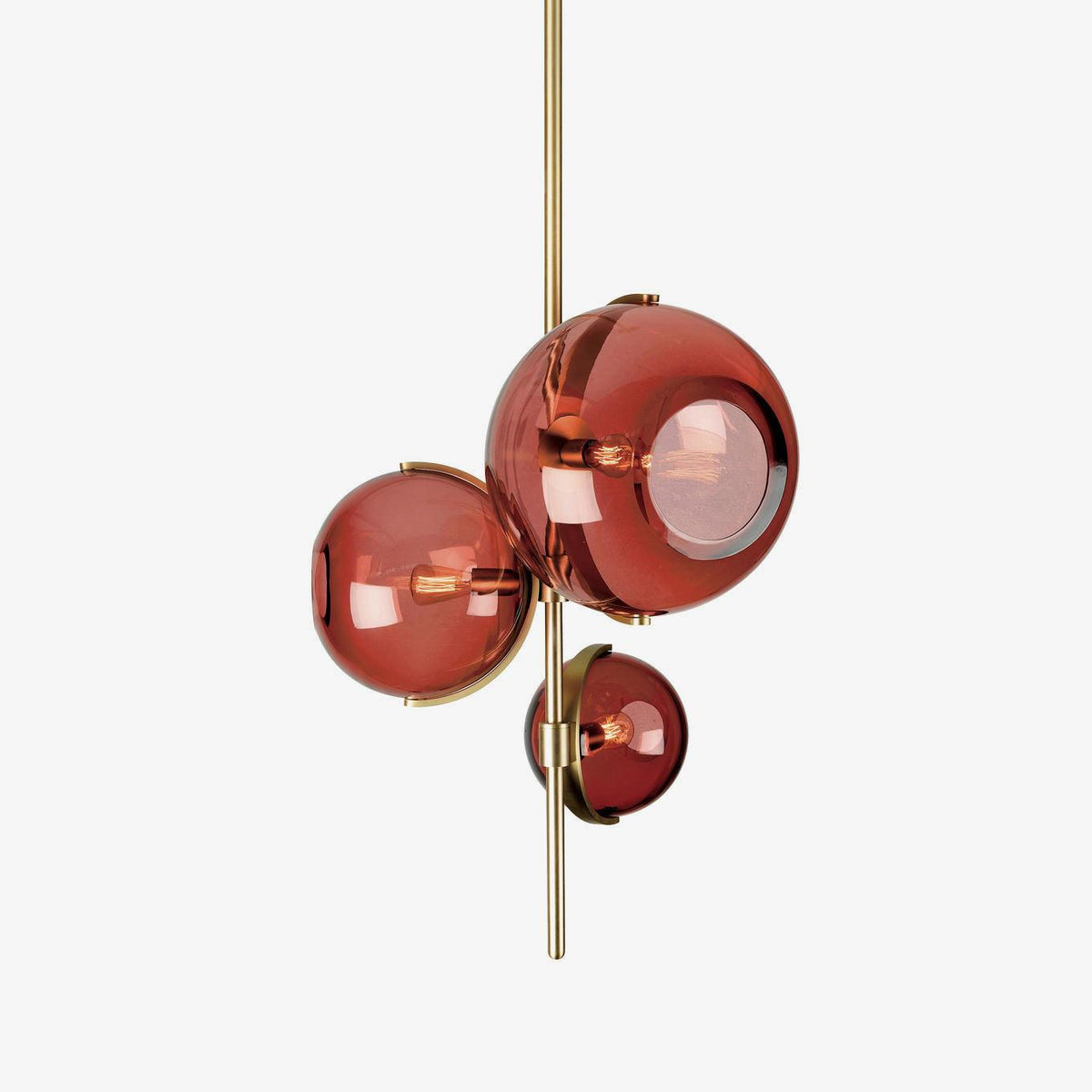 Eiruira Chandelier Amber Glass Ball