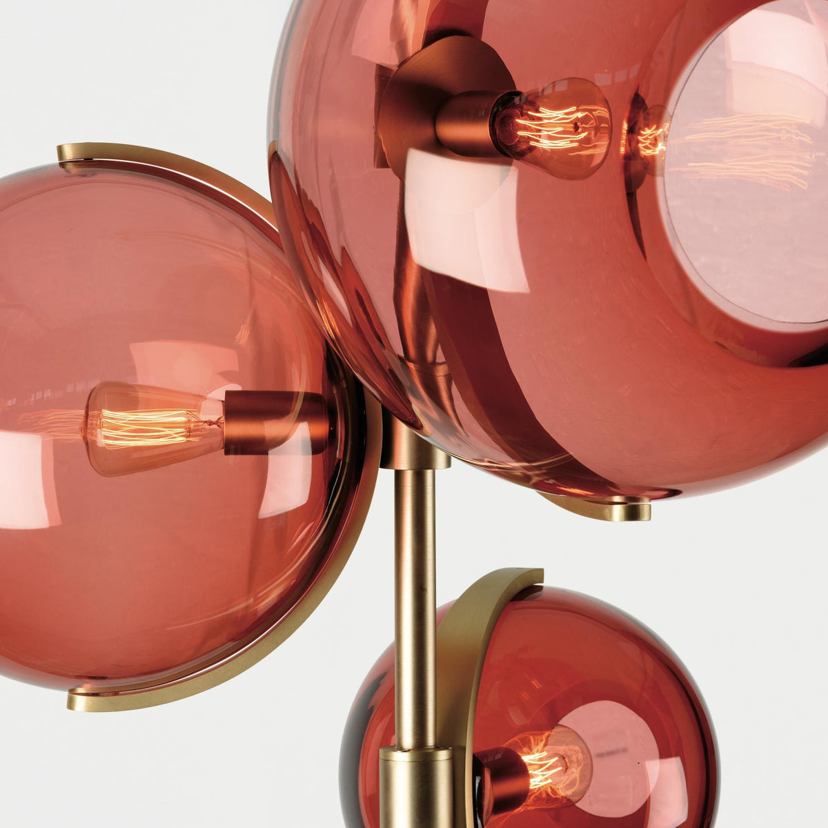 Eiruira Chandelier Amber Glass Ball