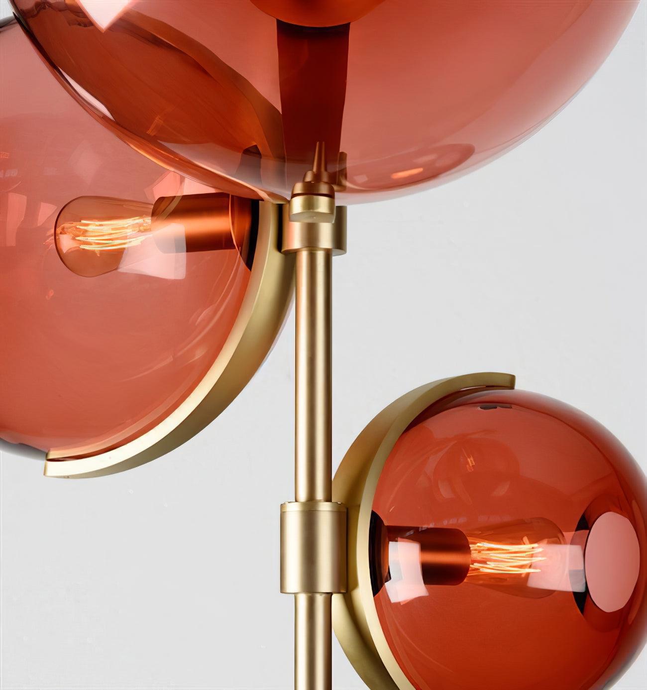 Eiruira Chandelier Amber Glass Ball