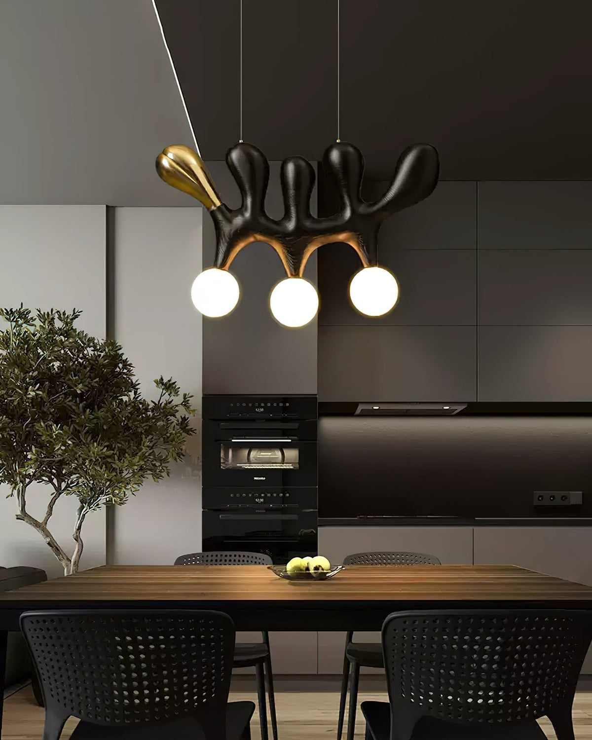 Sprout Contemporary Wood Pendant Lamp