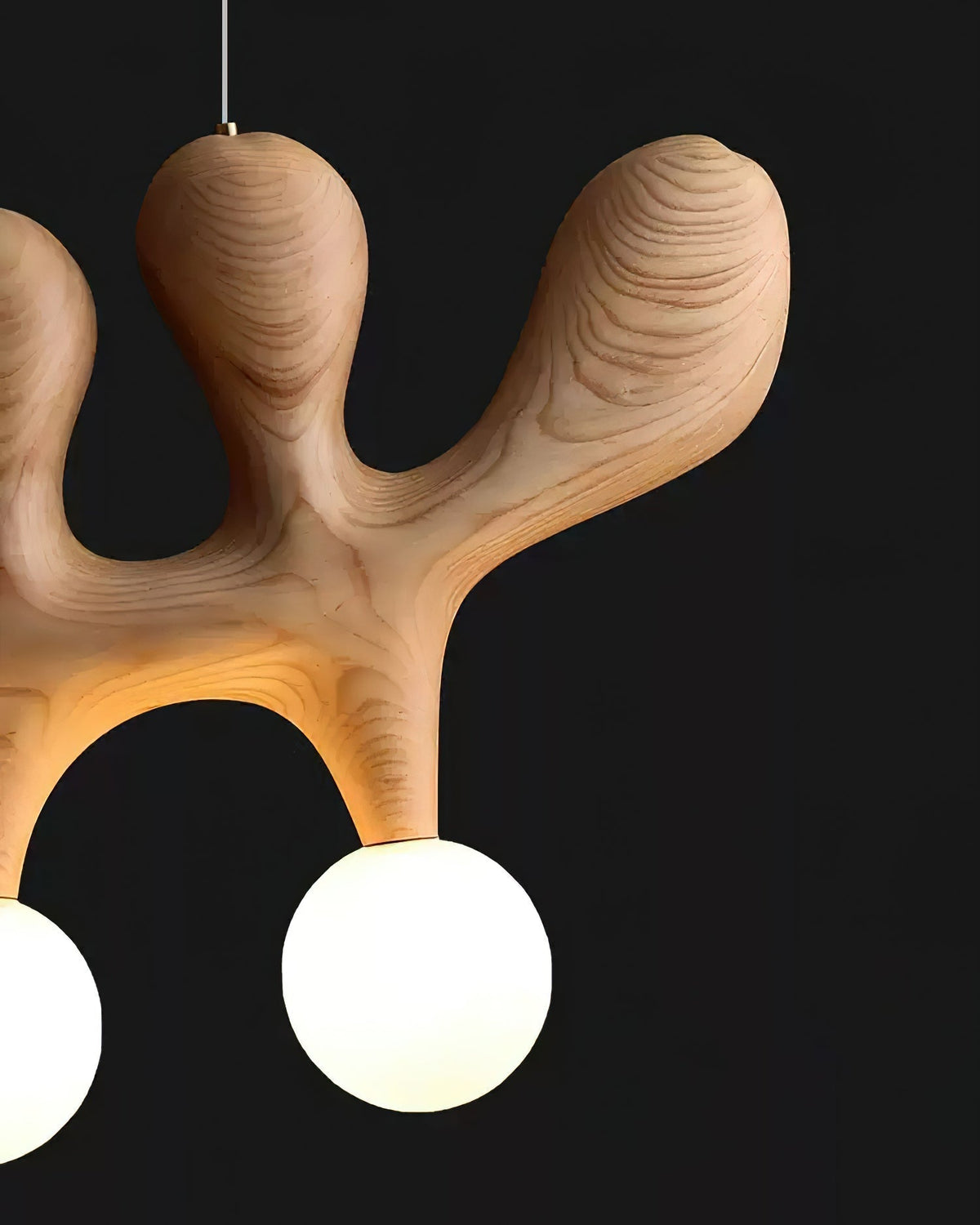 Sprout Contemporary Wood Pendant Lamp