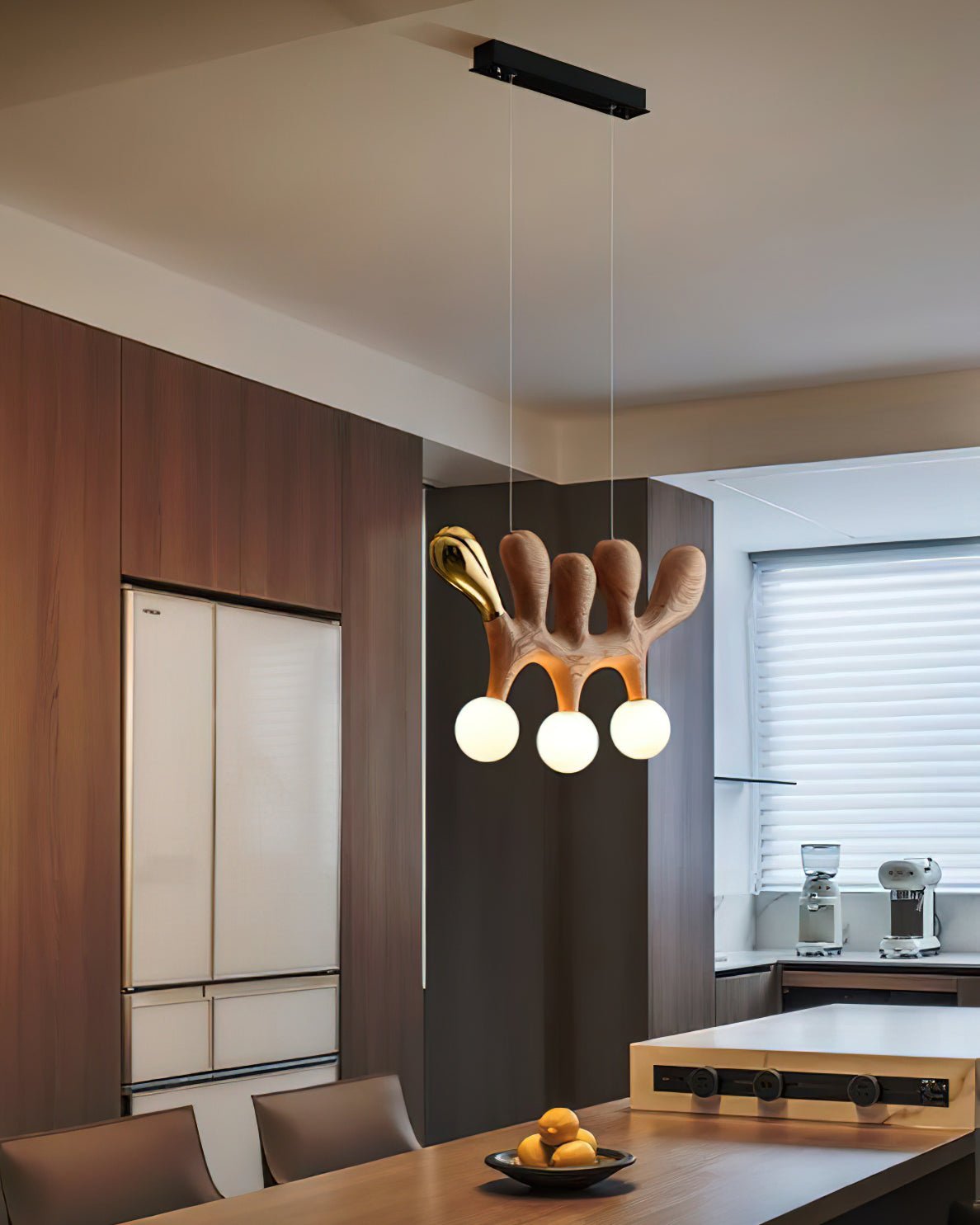 Sprout Contemporary Wood Pendant Lamp