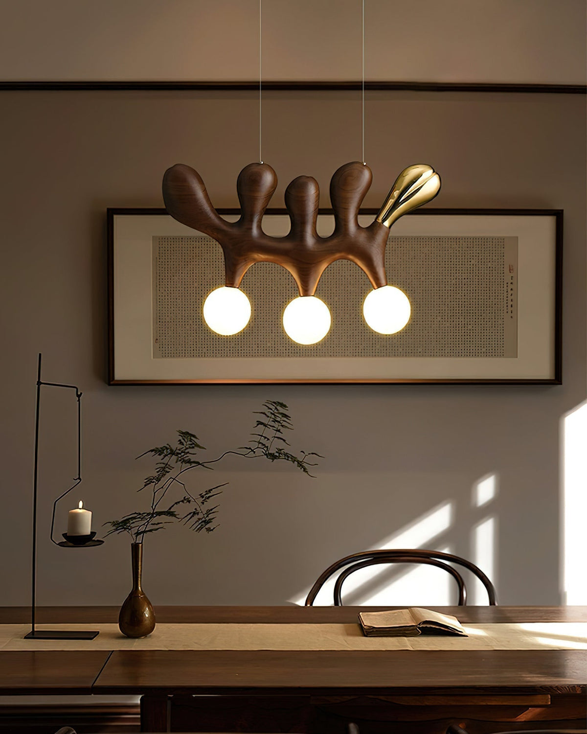 Sprout Contemporary Wood Pendant Lamp