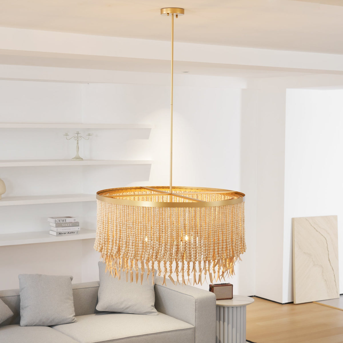 Yara Chandelier Wood and Coconut beads
