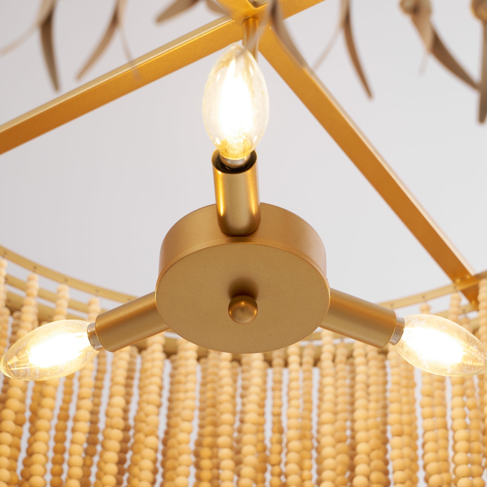 Yara Chandelier Wood and Coconut beads