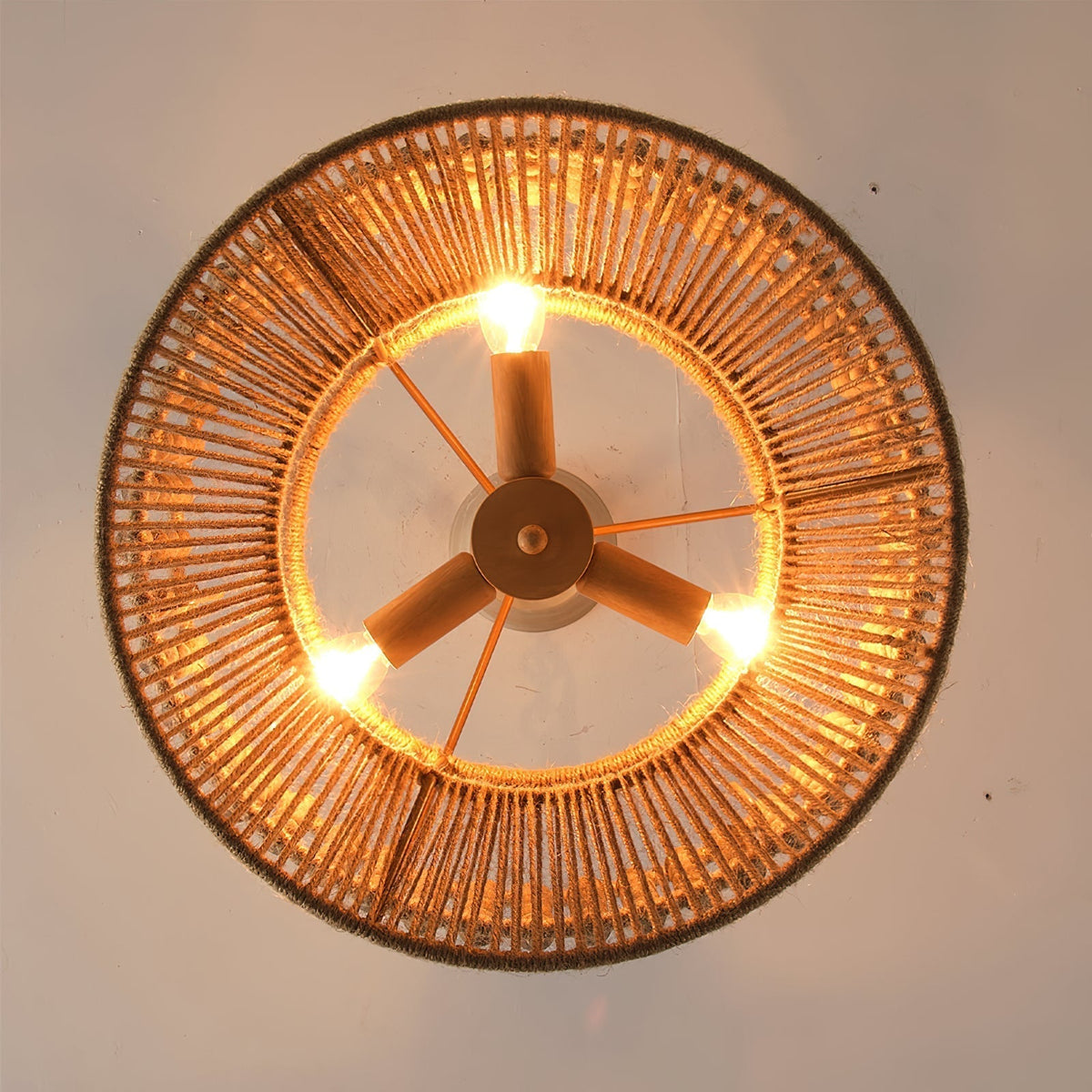 Kvennuvyi Natural Antigua Brown Metal Pendant Lamp