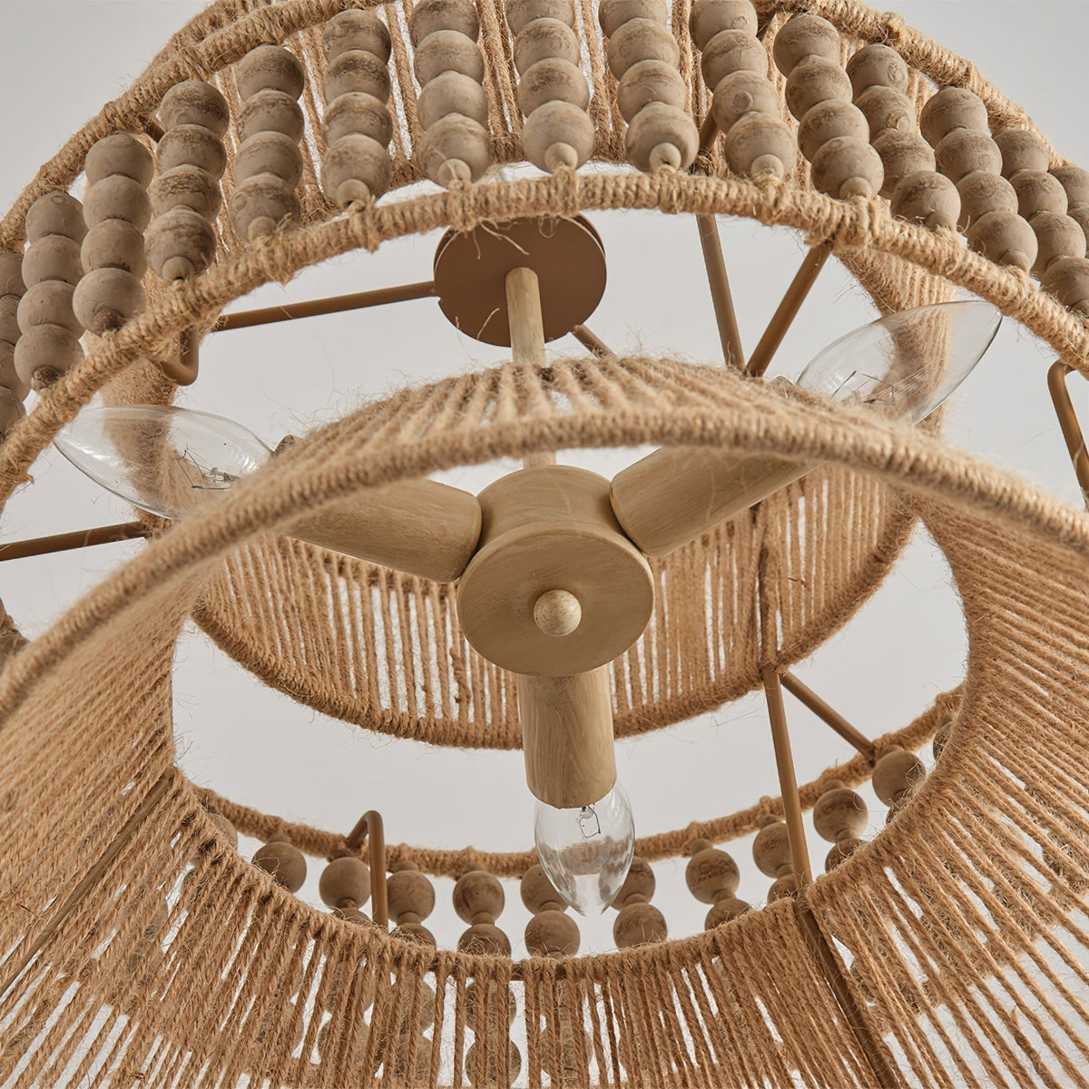 Kvennuvyi Natural Antigua Brown Metal Pendant Lamp