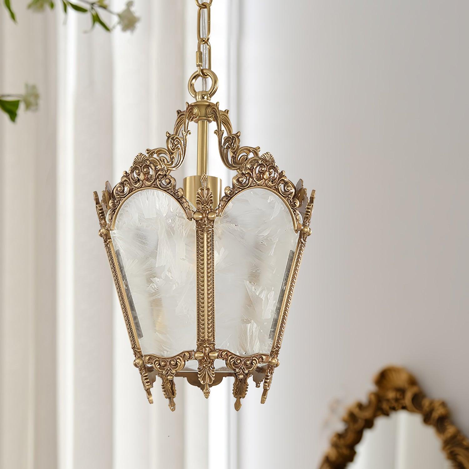 Auririelle Pendant Lamp Brass Empire Antique Elegant