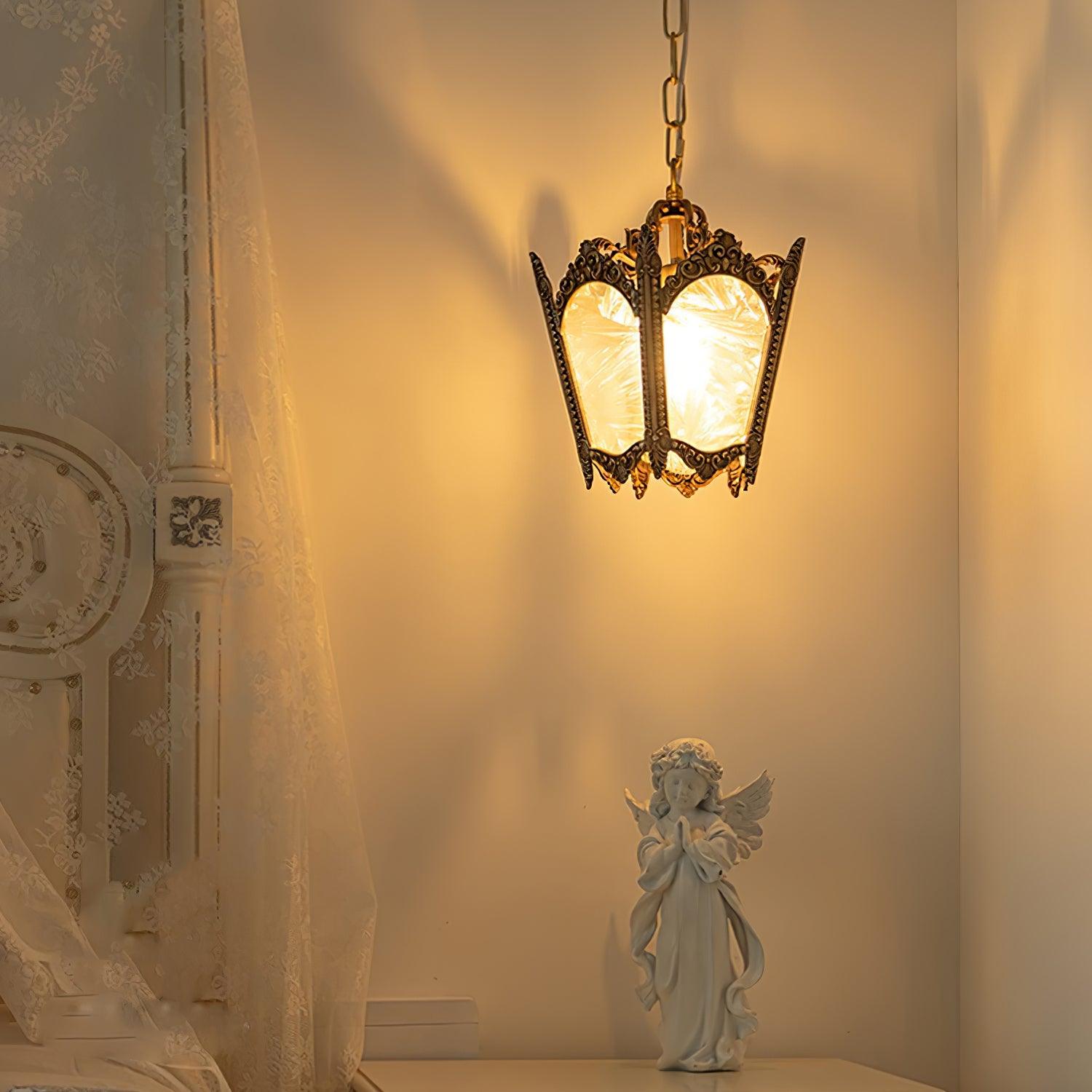 Auririelle Pendant Lamp Brass Empire Antique Elegant